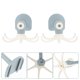 thumbnail image 2 of GOOHOCHY 2 ganchos multiusos de 7 garras con rotación de 360 grados para colgar en la pared., 2 of 8