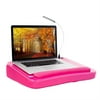 Sofia+Sam Memory Foam Lap Desk with USB Light and Wrist Rest, Pink