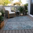 thumbnail image 6 of Addison Rugs Chantille Indoor/Outdoor Transitional Global Blue Washable Rectangle Rug, 10' x 14', 6 of 6