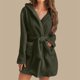 thumbnail image 2 of Albornoz para mujer Gibobby invierno 2023 toallas de baño simples absorbentes pijamas cómodos, 2 of 5