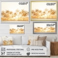 thumbnail image 4 of Designart "Shadowy Palms In The Golden Grove I" Palms & Palm Trees Floater Framed Wall Art Living Room, 4 of 5