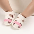 thumbnail image 3 of Baby Boys Girls Closed Toe Sandals, Newborn Toddler Anti-Slip PU Soft Sole First Walker Outdoor Beach Shoes, 3 of 5