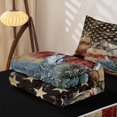 thumbnail image 5 of Manfei Vintage Bass Fish Zipper Twin Comforter Sets with Fitted Sheet and 2 Pillowcases, Rustic American Flag Zipper Bedding Set, Red Navy Beige, Black Reversible, 4pcs, 5 of 7