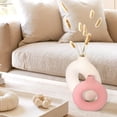 thumbnail image 6 of Style-Carry 2 Pack Ceramic Donut Vases for Decor, Modern Vase Set, Decorative Vase for Flowers, Home Decor Accents for Coffee Table, Living Room（White and Pink）, 6 of 6
