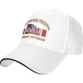 thumbnail image 1 of Operation Iraqi Freedom Combat Veteran with American Flag Baseball Cap Adjustable Sun Hat, 1 of 8