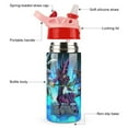 thumbnail image 3 of Yu-Gi-Oh Kids Water Bottle with Silicone Straw And Spill-Proof Lid, 16.9oz Stainless Steel Double-Wall Vacuum Insulated Water Bottles for Boys Girls, 3 of 8