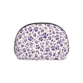 thumbnail image 7 of Portable Bags Clutch Pouch Zipper Smooth Built-In Compartment For Travel Vacation Business Camping Tiger Print Style Mediumpurple_3, 7 of 7