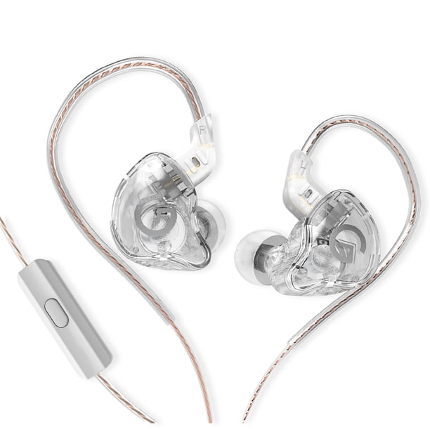 GK Auriculares con cable Auriculares intrauditivos Deportes Manos libres Auriculares para teléfonos inteligentes Auriculares con ocultación de ruido Accesorios de música de audio Claro, con micrófono Inevent EL005368-04B
