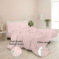 thumbnail image 4 of ROYALE Pink Duvet Cover Twin Size - Washed Duvet Cover, 2 Piece Double Brushed Duvet Covers Set with Button Closure - 1 Duvet Cover 68x90 inches and 1 Pillow Sham - Comforter Cover, 4 of 8
