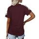thumbnail image 3 of Tops Cortos para las Mujeres Imprimidos Cuello Redondo Suelto Manga Corta Superior, Tops Sueltos para las Mujeres, 3 of 7