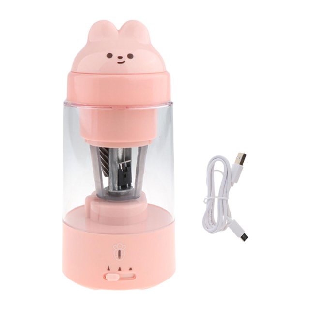 Sacapuntas automático de lápices eléctrico, juguete educativo, sacapuntas para niños de fácil uso, equipo de papelería para aula, rosa