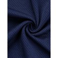 thumbnail image 5 of CVLIFE Mens Blouse Short Sleeve T Shirts Hooded Neck Summer Tops Simple Solid Color T-shirt Work Pullover Navy Blue XL, 5 of 5