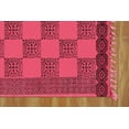 thumbnail image 5 of Casavani - 12'x15' Area Rugs for Living Room & Dining Room Handblock Printed Red Cotton Dhurrie, 5 of 6