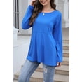 thumbnail image 2 of Button Down Back Sweater Blue X-Large, 2 of 6