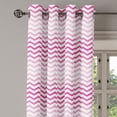 thumbnail image 2 of Ambesonne Pale Pink Grommet Curtain, Twisted Parallel Lines, 50" x 108", Magenta White, 2 of 6