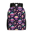 thumbnail image 1 of Fotbe cartoon Skull rainbow space Mochila de Viaje para Laptop, Mochila Ejecutiva Delgada y Resistente 15.6", 1 of 8