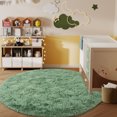 thumbnail image 3 of Socofuz Ultra Soft Fluffy Rugs for Bedroom, 5x5ft Mint Green Anti-Skid Durable Circle Modern Play Room Carpet for Home Decor, 3 of 7
