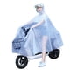 thumbnail image 3 of Chubasquero transparente para ciclismo para mujer, chubasquero largo ligero para patinete eléctrico de cuerpo completo, 4XL, color blanco copo de nieve, 3 of 10