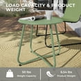 Grand Patio Outdoor&Indoor Steel Patio Side Table, Weather Resistant