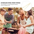 thumbnail image 2 of 1 Set 2 Pcs Stainless Steel Food Clamps Barbecue Clips Cooking Tongs for Home, 2 of 8
