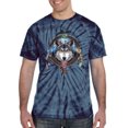 thumbnail image 2 of Wild Bobby, Celtic Wolf, Animal Lover, Tie-Dye Tees, Spiral Navy, Small, 2 of 3