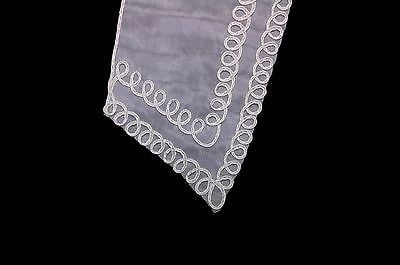 Lily Ivory Double Layer of Organza with Soutache Collar Lace Sewing Supplies