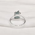 thumbnail image 6 of Natural Blue Apatite Ring, Rough Apatite Ring, Healing Birthstone, Wire Band Ring, 925 Sterling Silver, Womens Ring, Christmas, Thanksgiving, Handmade, Statement Jewelry, Rough Gemstone Jewelry, 6 of 6