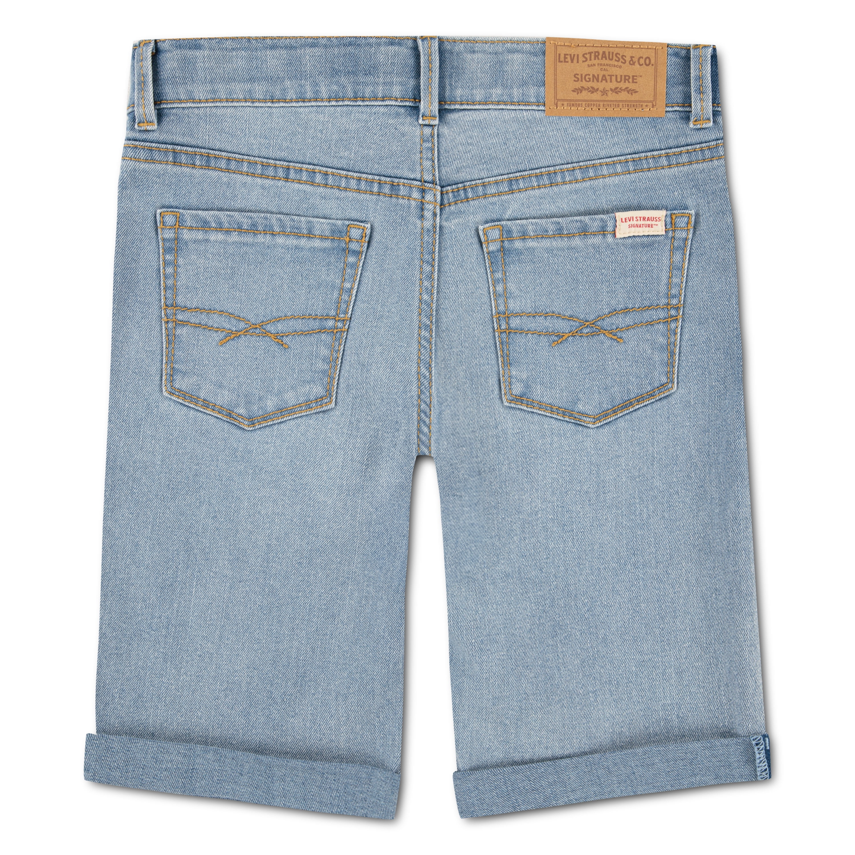 Levi Strauss Signature Girls Bermuda Denim Shorts, Sizes 5-18