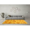 thumbnail image 3 of Ahgly Company Indoor Rectangle Abstract Yellow Modern Area Rugs, 3' x 5', 3 of 4