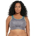 thumbnail image 7 of Goddess Goddess Soft Cup Sports Bra, Gray Heather, 38C, 7 of 7