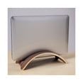 thumbnail image 3 of Wooden Vertical Laptop Desktop Stand Holder Display Rack for Macbook Pro, 3 of 5