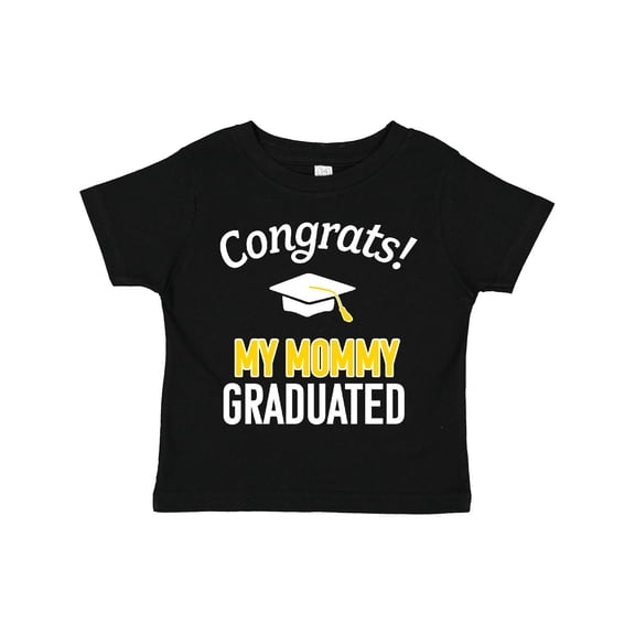 Inktastic Congrats My Mommy Graduated with Cap Boys or Girls Toddler T-Shirt