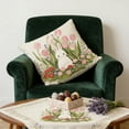 thumbnail image 5 of Beforeyayn Easter Pillow Covers 18x18 Inch Easter Eggs Bunny Flowers Spring Cute Rabbit Easter Themed Decorative Throw Pillow Cases Outdoor Farmhouse Decoration for Sofa Couch Bed, 5 of 6