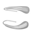 thumbnail image 4 of JewelStop 14K White Gold Polished Finish Graduated Drop Earrings with Euro Wire Clasp, 4 of 6