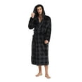 thumbnail image 1 of VULCANODON Mens Robe with Hood, Fleece Bathrobe Plush Robes for Men, 1 of 3