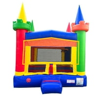 Pogo Crossover Inflatable Bounce House Jumper Modular Rainbow Bouncy Castle