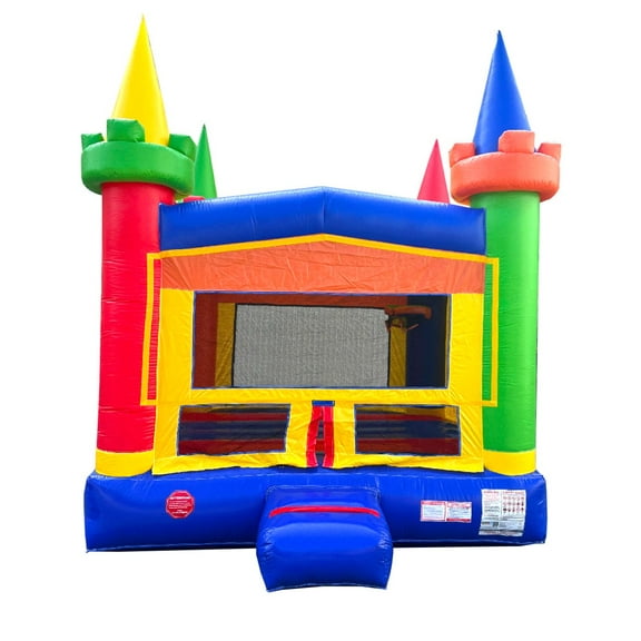 Pogo Crossover Inflatable Bounce House Jumper Modular Rainbow Bouncy Castle