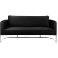 thumbnail image 5 of Meridian Furniture Casa Black Velvet Upholstereded Sofa, 5 of 8