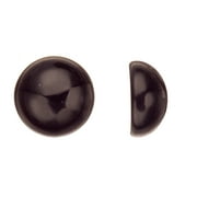 4pcs Natural Simi Precious Stones Flat Back Gemstone Cabochon Black Obsidian 10mm
