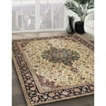 thumbnail image 3 of Ahgly Company Machine Washable Indoor Square Traditional Sepia Brown Area Rugs, 3' Square, 3 of 7