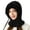 Black, variant on Women Winter Hat with Integrated Scarf Cold proof Front Cover Thick Knitted Warm Solid Color Full Outdoor Cycling Travel Cold Weather Cap
