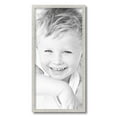 thumbnail image 2 of ArtToFrames 12" x 25" Bright Silver Picture Frame, 12x25 inch Silver Wood Poster Frame (WOM-4752), 2 of 7