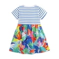thumbnail image 2 of Emy Dola Toddler Little Girls Casual Dresses 1-Pack Cotton Graphic Cartoon Dress for 2-8 Years Kids Summer Dress, 2 of 7