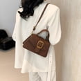 thumbnail image 3 of Bolso de mano cuadrado para viajes diarios, bolso de moda y elegante, nuevo modelo de primavera 2025, retro y hermoso, bolso cruzado para mujeres., 3 of 10