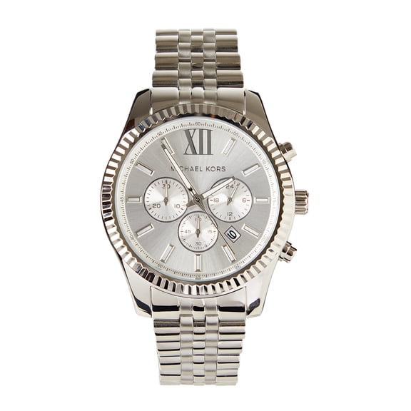 MICHAEL KORS Stainless Steel Silver Mens Lexington Watch Model MK8405