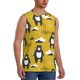 thumbnail image 2 of Fotbe Cartoon Bear Yellow Men's Camiseta sin Mangas Estampada para Hombres, Playera Casual para Gimnasio, Entrenamiento, Playa-Medium, 2 of 7