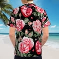 thumbnail image 6 of High Quality Hawaiian Shirts for Men Short Sleeve Aloha Beach Shirt Floral Summer Casual Button Down Shirts Blouses AJUZHN, 6 of 7