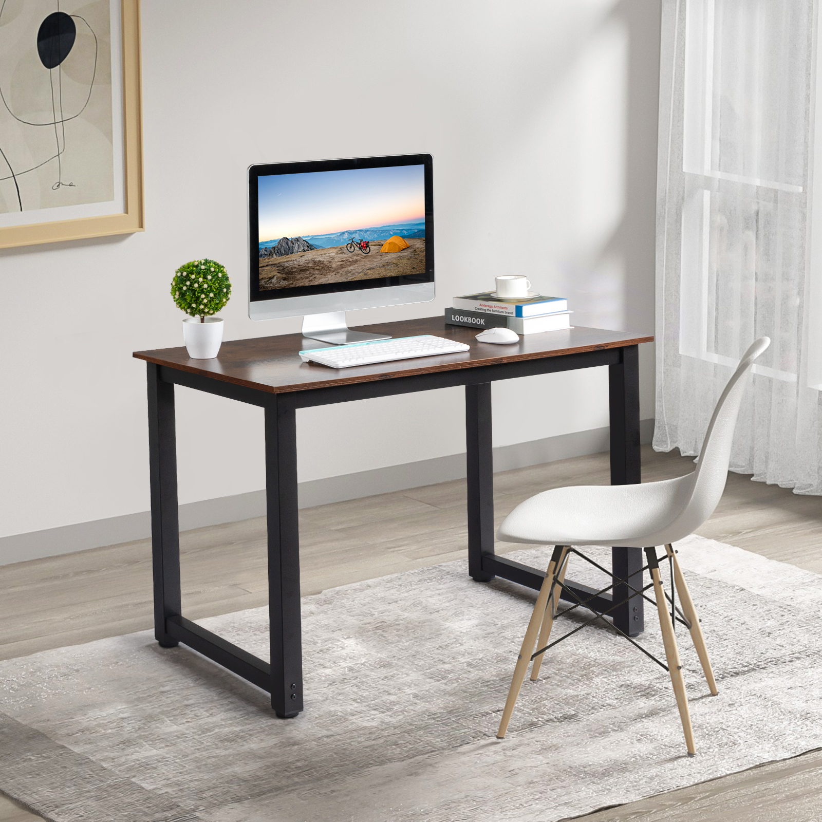 Ktaxon Wood Computer Desk PC Laptop Study Table Workstation Home Office Furniture - image 5 of 13