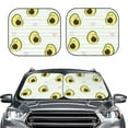 thumbnail image 2 of Fotbe Avocado of a Hear 2-Piece Car Windshield Sun Shade | Sun Blocker for Car Windshield | Foldable Automotive Interior Accessories for Sun Protection-Small, 2 of 7