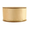 thumbnail image 3 of LaRibbons 2 1/2" Reversible Classic Velvet Wired Ribbon | Tan/Gold | 10 Yard Roll, 3 of 6